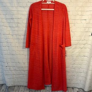 LulaRoe textured kimono duster